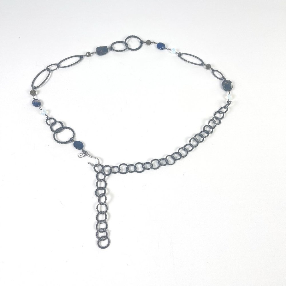 Adjustable Chico's Belt w/ Stone and Glass Beads